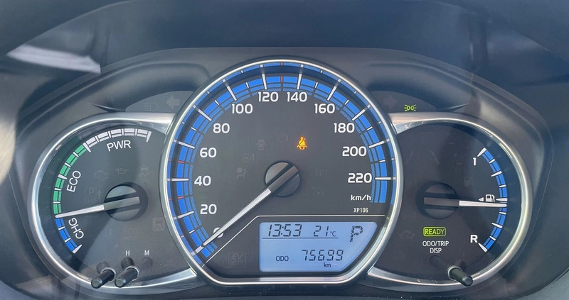 Toyota Yaris cena 58900 przebieg: 75699, rok produkcji 2016 z Dobrzany małe 92